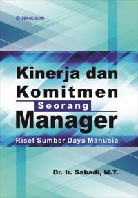 Image of KInerja dan komitmen seorang manager (riset sumber daya manusia)