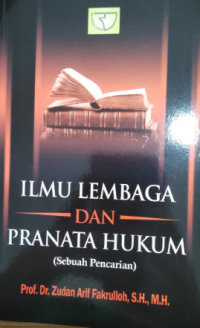 Image of Ilmu Lembaga dan Pranata Hukum