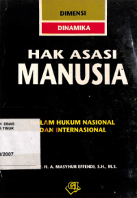 Image of Hak asasi manusia : dalam hukum nasional dan internasional