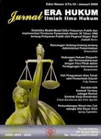 Image of Jurnal era hukum illmiah ilmu hukum