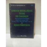 Image of Komentar undang-undang tentang hak tanggungan
