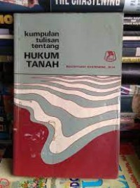 Image of Kumpulan tulisan tentang hukum tanah