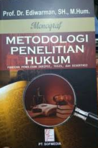 Image of Metodologi penelitian hukum