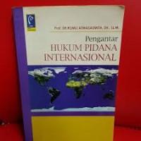 Image of Pengantar hukum pidana internasional