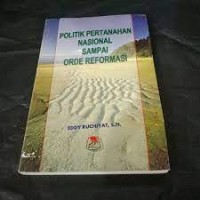 Image of Politik pertahanan nasional sampai orde reformasi