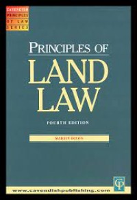 Image of Principles of Land Law Fourth Edition