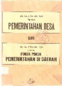 Image of UU no. 5 tahun 1979 tentang pemerintah desa dan uu no 5 tahun 1974 tentang pokok-pokok pemerintah di daerah